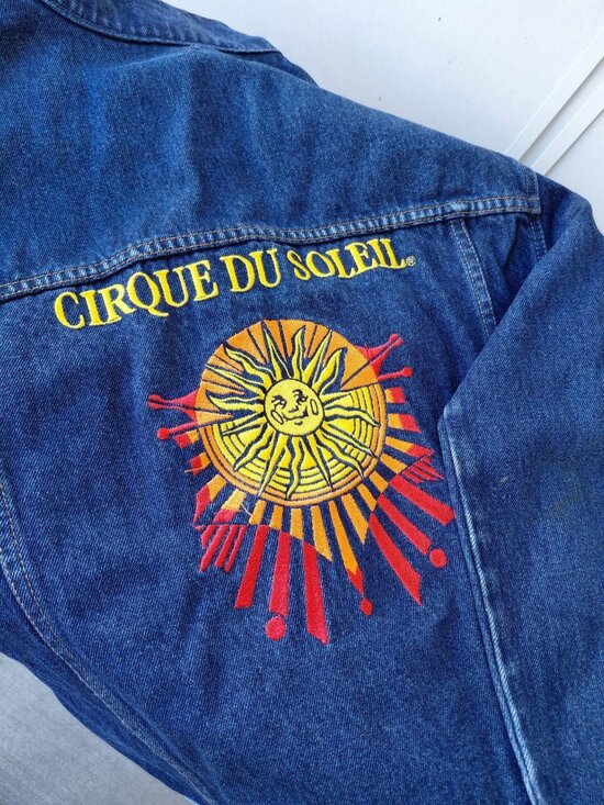 Cirque Du Soleil Other - Cirque du Soleil Vintage Y2K Denim Jacket Dark Navy Men’s Small 2000s Rare